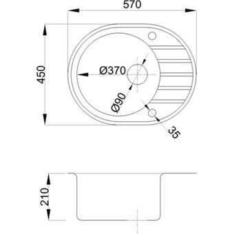  Кухонная мойка AV Engineering AV580450RGRA серый 