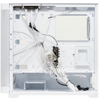  Корпус HSPD M740 (M740-TGWH-ARGB), без БП, Mesh Mid Tower, white, TG, 0.6 SPCC, 4x120mm ARGB E-ATX, ATX, mITX 170/400/200mm 4x2.5", 2x3.5", 7x 