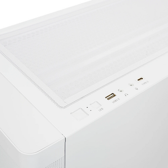 Корпус HSPD M740 (M740-TGWH-ARGB), без БП, Mesh Mid Tower, white, TG, 0.6 SPCC, 4x120mm ARGB E-ATX, ATX, mITX 170/400/200mm 4x2.5", 2x3.5", 7x 