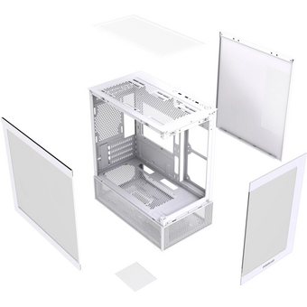  Корпус Powercase Vision Micro M2 (CVMWM2-L0), Tempered Glass, белый, mATX 