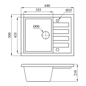  Кухонная мойка AV Engineering AV650500BSNA песочный 