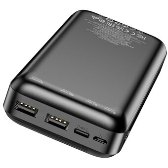  УЦ Аккумулятор внешний BOROFONE BJ27A Pindar 20000mAh (черный) (плохая упаковка) 