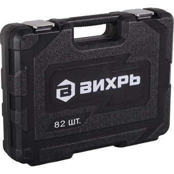  Набор инструментов Вихрь 73/6/7/14 1/2", 1/4", в кейсе 82предм 
