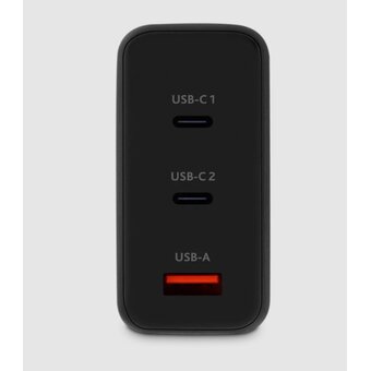  СЗУ TTEC 2SCG04S SmartCharger Trio GAN 120W PD Travel Charger 2 USB-C+USB-A Black 