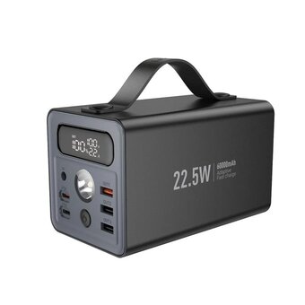  УЦ Аккумулятор внешний резервный HOCO J138 Distant 22.5W+PD20W+DC12V multi-function power bank 60000mAh black (плохая упаковка) 