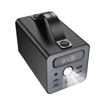  УЦ Аккумулятор внешний резервный HOCO J138 Distant 22.5W+PD20W+DC12V multi-function power bank 60000mAh black (плохая упаковка) 