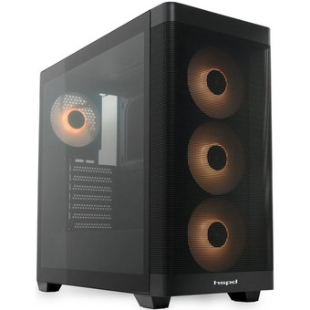  Корпус HSPD M740 (M740-TGBK-ARGB), без БП, Mesh Mid Tower, Black, TG, 0.6 SPCC, 4x120mm ARGB E-ATX, ATX, mITX 170/400/200mm 4x2.5", 2x3.5", 7x 