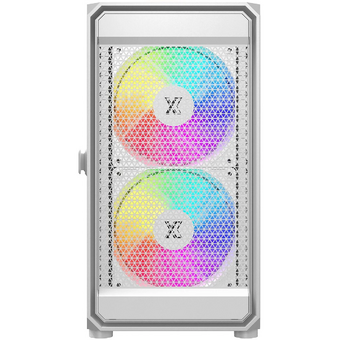  Корпус XASTRA A303M 3ARGB White (A303M-2FC14A-1FC12A-D-WH) mATX/Mesh tempered glass 2x140mm + 1x120mm ARGB PWM fans Door 