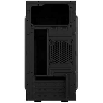  Корпус CBR RD873 (PCC-MATX-RD873-WPSU) mATX Minitower, без БП, 2*USB 2.0, HD Audio+Mic, кабель питания 1.2м, Black 