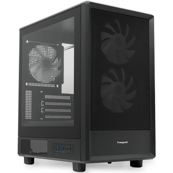  Корпус HSPD M310 (M310-TGBK-ARGB), без БП, Mesh Mini-tower, Black, TG, 0.4 SPCC, 3x120mm ARGB mATX, mITX 180/280/160mm 1x2.5", 4xPCI 2xUSB-A 