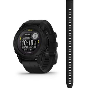  Smart-часы Garmin Descent G1 Solar (010-02604-12) 45mm черный 