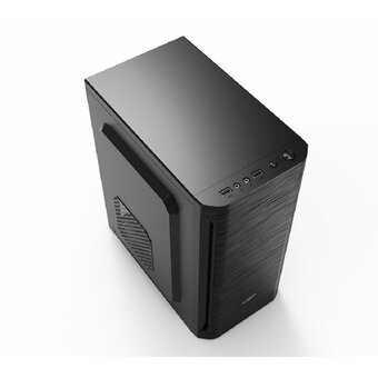  Корпус CBR MX10 (PCC-MATX-MX10-400W) mATX Minitower , c БП PSU-ATX400-12EC (400W/120mm), 2*USB 2.0, HD Audio+Mic, Black 
