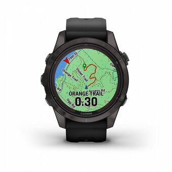  Smart-часы Garmin Fenix 7S Pro Sapphire Solar (010-02776-11) 42mm карбон серый/черный 