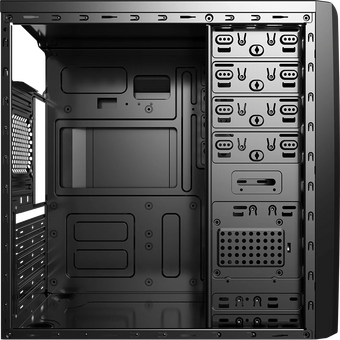  Корпус FORMULA (AEROCOOL) CS-1101 black MidiTower (ATX, mATX, miniITX, без БП, 2хUSB2.0+USB3.0) 