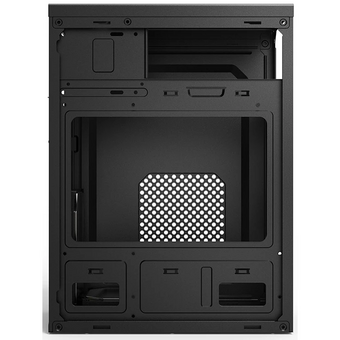  Корпус CBR MX10 (PCC-MATX-MX10-450W) mATX Minitower, c БП PSU-ATX450-12EC (450W/120mm), 2*USB 2.0, HD Audio+Mic, Black 