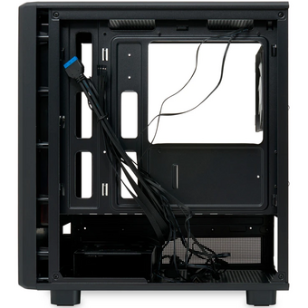  Корпус HSPD M310 (M310-TGBK-ARGB), без БП, Mesh Mini-tower, Black, TG, 0.4 SPCC, 3x120mm ARGB mATX, mITX 180/280/160mm 1x2.5", 4xPCI 2xUSB-A 