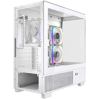  Корпус Powercase Vision Micro M3W (CVMMW-A3), Tempered Glass, 3x 120mm ARGB PWM Fan, белый, mATX 
