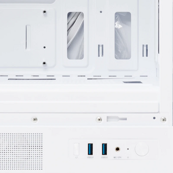  Корпус HSPD M310 (M310-TGWH-ARGB), без БП, Mesh Mini-tower, White, TG, 0.4 SPCC, 3x120mm ARGB mATX, mITX 180/280/160mm 1x2.5", 4xPCI 2xUSB-A 3 