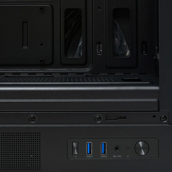  Корпус HSPD M310 (M310-TGBK-ARGB), без БП, Mesh Mini-tower, Black, TG, 0.4 SPCC, 3x120mm ARGB mATX, mITX 180/280/160mm 1x2.5", 4xPCI 2xUSB-A 