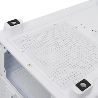  Корпус HSPD M310 (M310-TGWH-ARGB), без БП, Mesh Mini-tower, White, TG, 0.4 SPCC, 3x120mm ARGB mATX, mITX 180/280/160mm 1x2.5", 4xPCI 2xUSB-A 3 