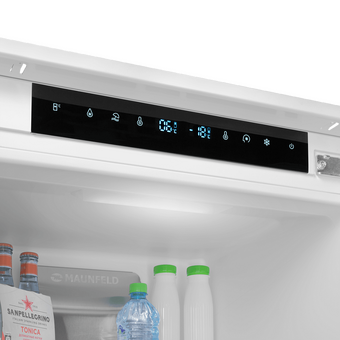  Холодильник MAUNFELD MBF17754NFWHGR Lux Inverter 