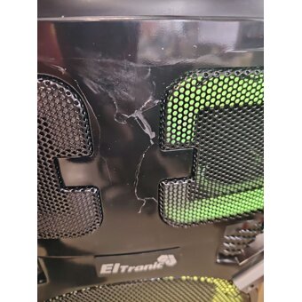 УЦ Портативная акустика ELTRONIC 30-18 Crazy box 1200 10 черный (плохая упаковка, трещины на пластике, пересборка панели управления) 