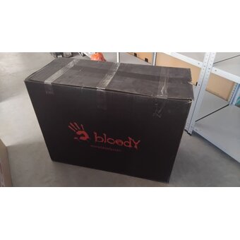 УЦ Кресло игровое A4Tech Bloody GC-930 розовый с подголов. крестов. пластик пластик белый (Плохая упаковка, потертости на ножке) 