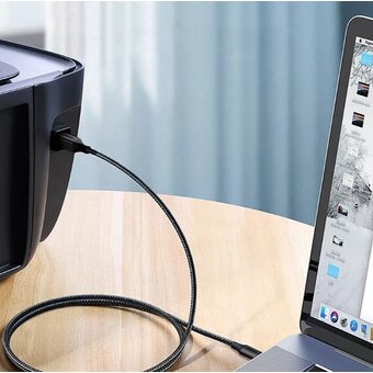  Кабель UGREEN US370 (45034) USB-C to USB-A Printer Cable 1m Black 