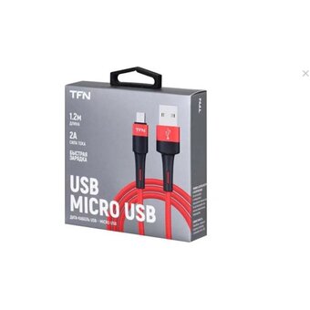  Кабель TFN TFN-C-ENV-MIC1MRD microUSB Envy 1.2m нейлон red 