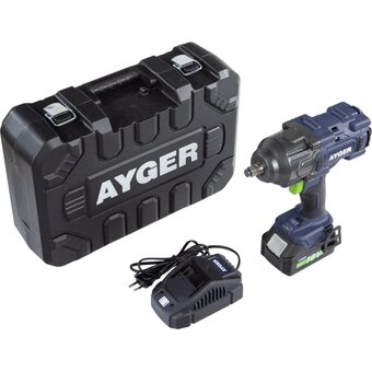  Гайковёрт AYGER APW18/1800 АКБ+ЗУ 