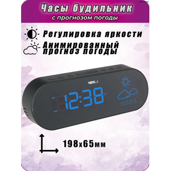  Метеостанция BVItech BV-42BKH синий/черный 