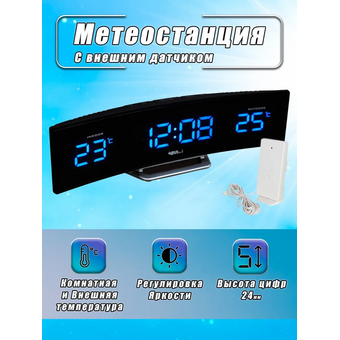  Метеостанция BVItech BV-415BKS синий/черный 