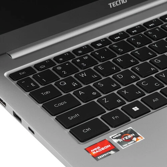  Ноутбук Tecno MegaBook T14DA (71003300401) Ryzen 5 7430U 16Gb SSD512Gb AMD Radeon Graphics 14.1" IPS FHD (1920x1200) Windows 11 Home grey WiFi BT Cam 