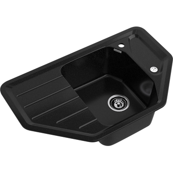  Кухонная мойка GranFest GF-C800E черный 
