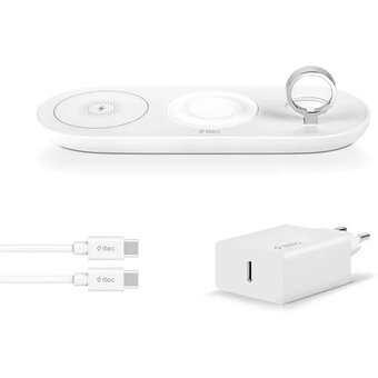  СЗУ TTEC 2KS21 SmartCharger Air/iPhone/Apple Watch/AirPods Wireless Fast Charger/PD 20W Travel Charger White 