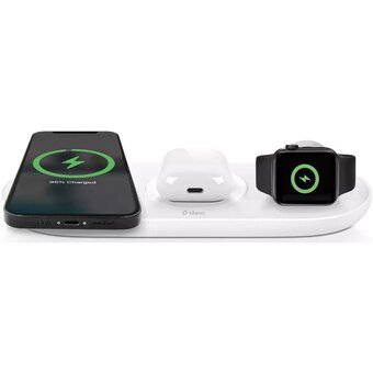  СЗУ TTEC 2KS21 SmartCharger Air/iPhone/Apple Watch/AirPods Wireless Fast Charger/PD 20W Travel Charger White 
