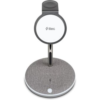  Беспроводное ЗУ TTEC 2KS20 AirCharger Trio M MagSafe 3-in-1 iPhone&Apple Watch&AirPods Wireless Fast charger Black 