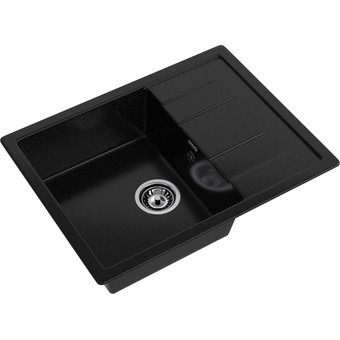  Кухонная мойка GranFest Quadro GF-Q650L черный 
