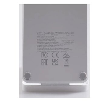  Беспроводное ЗУ UGREEN W528 (45055) 2-in-1 Wireless Charger for Iphone 7.5W & AirPods with Cable C-C 1m White 