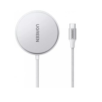  Беспроводное ЗУ UGREEN W703 (35565) Wireless Charger with MagSafe 15W(For iOS Device) White 