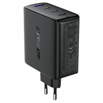  СЗУ ACEFAST A94 PD100W Gan 3*USB-C USB-A Charger EU Black 