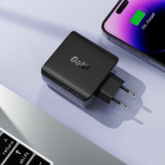  СЗУ ACEFAST A94 PD100W Gan 3*USB-C USB-A Charger EU Black 