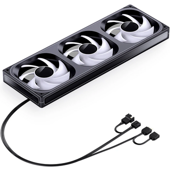  Вентилятор JONSBO ZB-360B (3 in 1) 120х120х28мм (PWM, ARGB LED, 700-2400об/мин, черный) Retail 