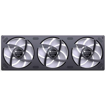  Вентилятор JONSBO ZB-360B (3 in 1) 120х120х28мм (PWM, ARGB LED, 700-2400об/мин, черный) Retail 