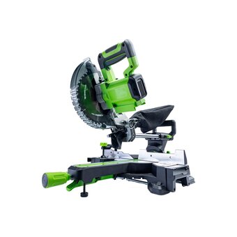  Торцовочная пила аккумуляторная GreenWorks GD24MS216 c АКБ и ЗУ (1501707UH) 