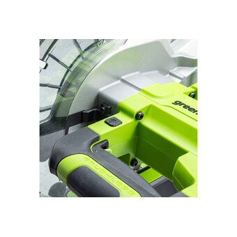  Торцовочная пила аккумуляторная GreenWorks GD24MS216 c АКБ и ЗУ (1501707UH) 