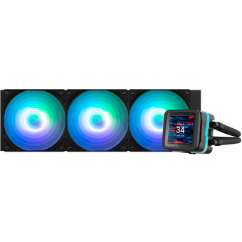  СВО Zalman Alpha2 A36 DS (Alpha2A36 DS Black) ARGB Soc-AM5/AM4/1151/1200/2066/2011/1700 черный 4-pin 29.7dB CU LCD 350W Ret 
