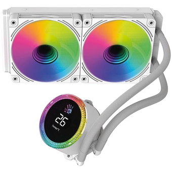  СВО Bloody BD-LC240ARGB2 ARGB (BD-LC240ARGB2-WH) Soc-AM5/AM4/1200/1700/1851 белый 4-pin 22-35dB Al+Cu LCD 260W 1100gr Ret 