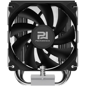  Кулер PentaWave PC-S03E SRB LGA115X/1200/1700/1851/AM4/AM5 (TDP 180W, 1*100mm PWM Fan, 3 тепловые трубки 6мм, 600-2100RPM, 12-29,5dBa) 