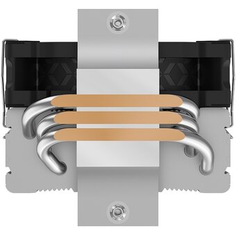  Кулер PentaWave PC-S03E SRB LGA115X/1200/1700/1851/AM4/AM5 (TDP 180W, 1*100mm PWM Fan, 3 тепловые трубки 6мм, 600-2100RPM, 12-29,5dBa) 